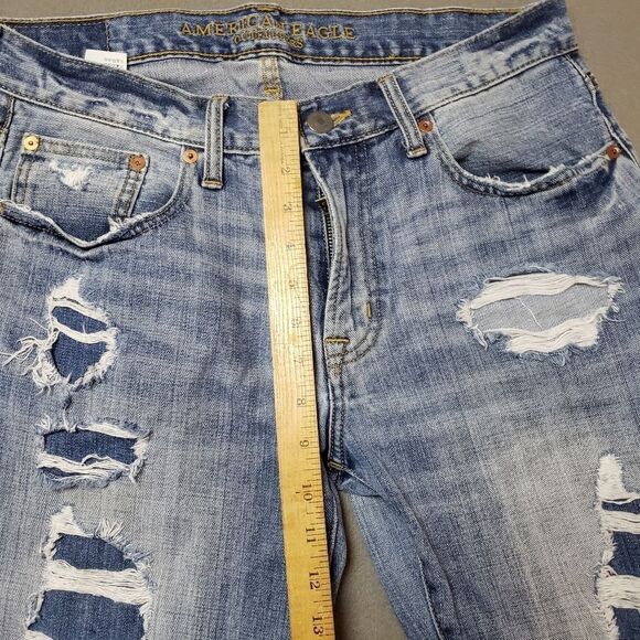 Mens American Eagle Distressed Jeans Size 32 - Picture 10 of 12